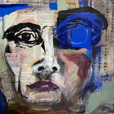 Robin Colodzin, "Seeing Blue", 12x12